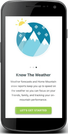 SNOCRU App home screen