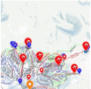 WeSki app mapping